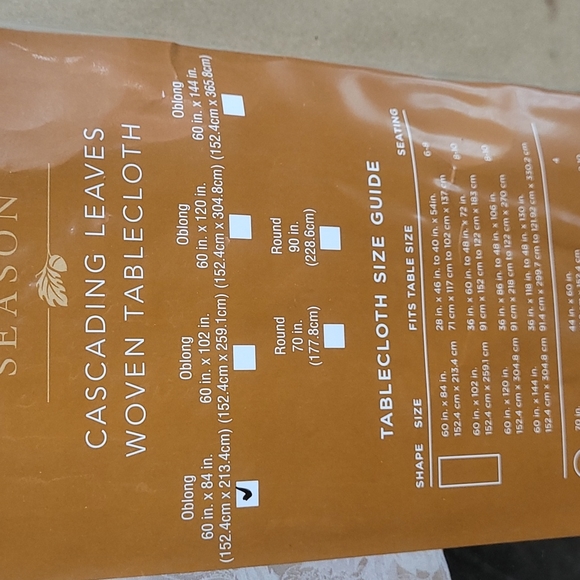 Harvest season Croft&Barrow tablecloth - Picture 7 of 9